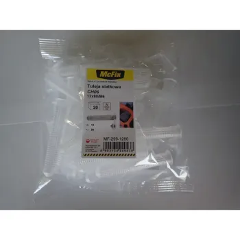 TULEJA SIATKOWA PLASTIKOWA DO ŻYWIC 12*80MM 20SZT