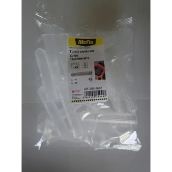 TULEJA SIATKOWA PLASTIKOWA DO ŻYWIC 16*85MM 20SZT