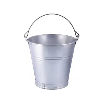 WIADRO Z BLACHY OCYNKOWANEJ 10 LITRÓW