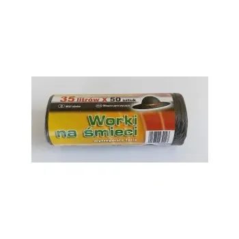WORKI NA ŚMIECI 35L 50*60HD CZARNE 50 SZTUK