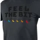 T-SHIRT Z NADRUKIEM FEEL THE BIT ROZMIAR M
