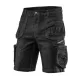 KRÓTKIE SPODENKI ROBOCZE DENIM, CZARNE M