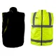 BEZRĘKAWNIK ROBOCZY DWUSTRONNY ODBLASKOWY ŻÓŁTY ROZMIAR XXL